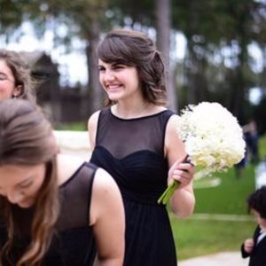 David's Bridal Bridesmaid Illusion Mesh